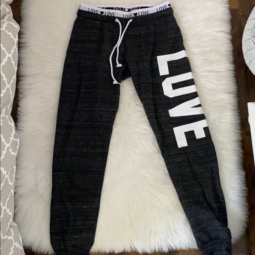 super soft gray love sweatpants